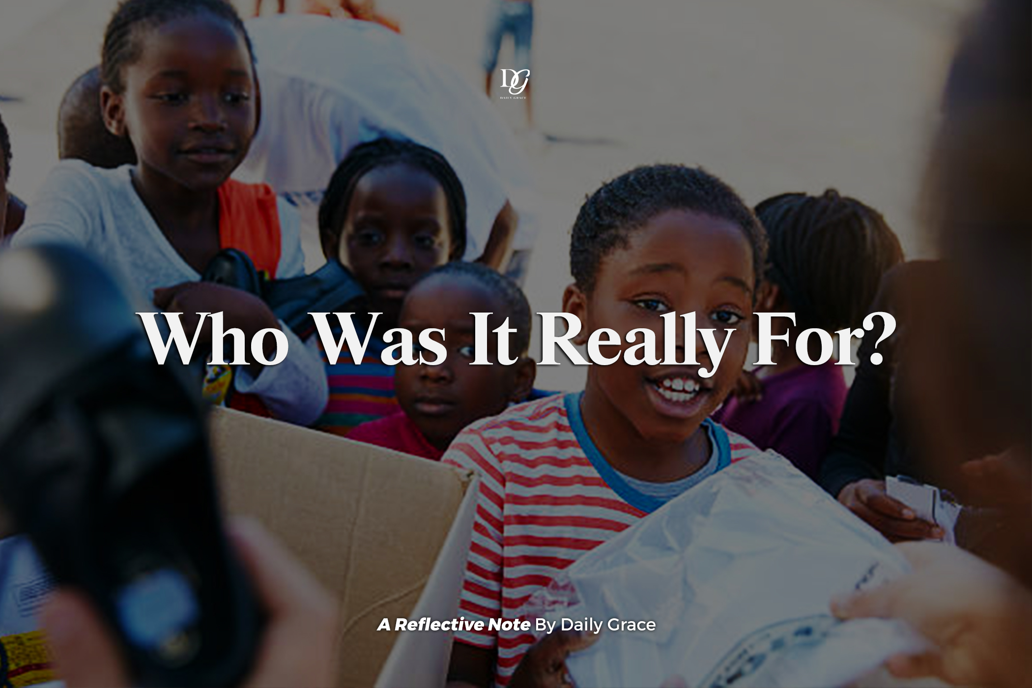 Who Was It Really For?